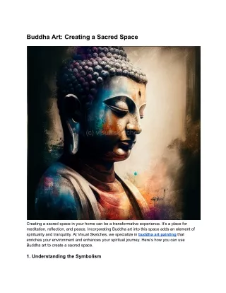 Buddha Art: Creating a Sacred Space