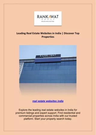 Leading Real Estate Websites in India | Discover Top Properties