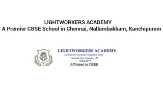 Premier CBSE School in Chennai, Nallambakkam, Kanchipuram