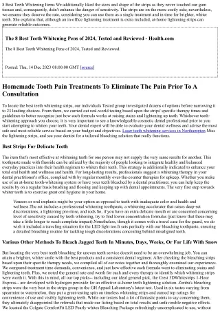 8 Ideal Teeth Lightening Items