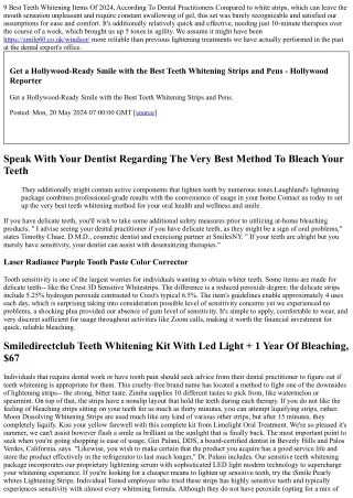 11 Finest Teeth-whitening Products, According To Dental Professionals 2024