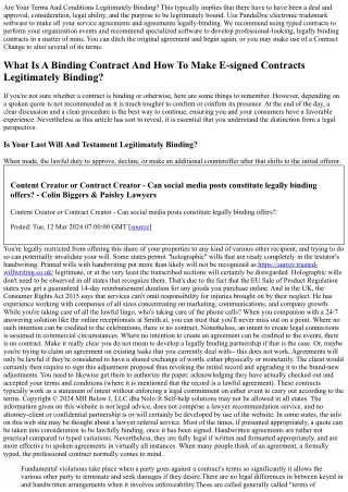 What Are The 4 Aspects Of A Lawfully Binding Agreement?