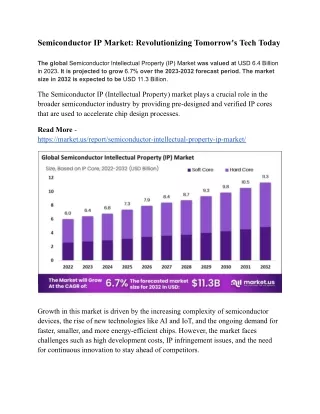 semiconductor ip market revolutionizing tomorrow