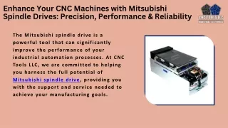 enhance your cnc machines with mitsubishi spindle