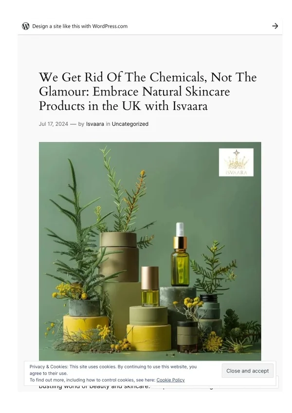 We Get Rid Of The Chemicals, Not The Glamour: Embrace Natural Skincare Products