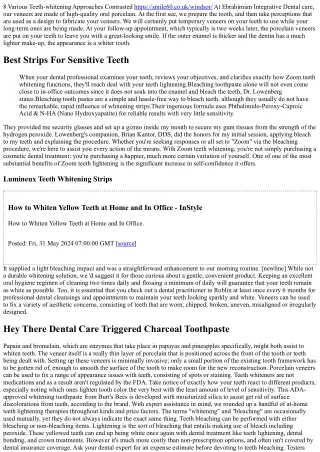Teeth Bleaching Therapy Types, Procedures, Fees