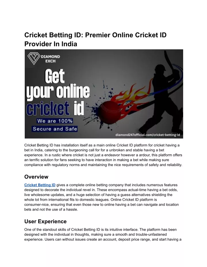 cricket betting id premier online cricket