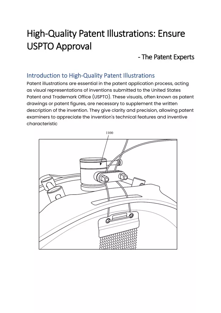 high high quality patent illustrations ensure