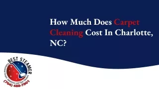 How Much Does Carpet Cleaning Cost In Charlotte, NC?