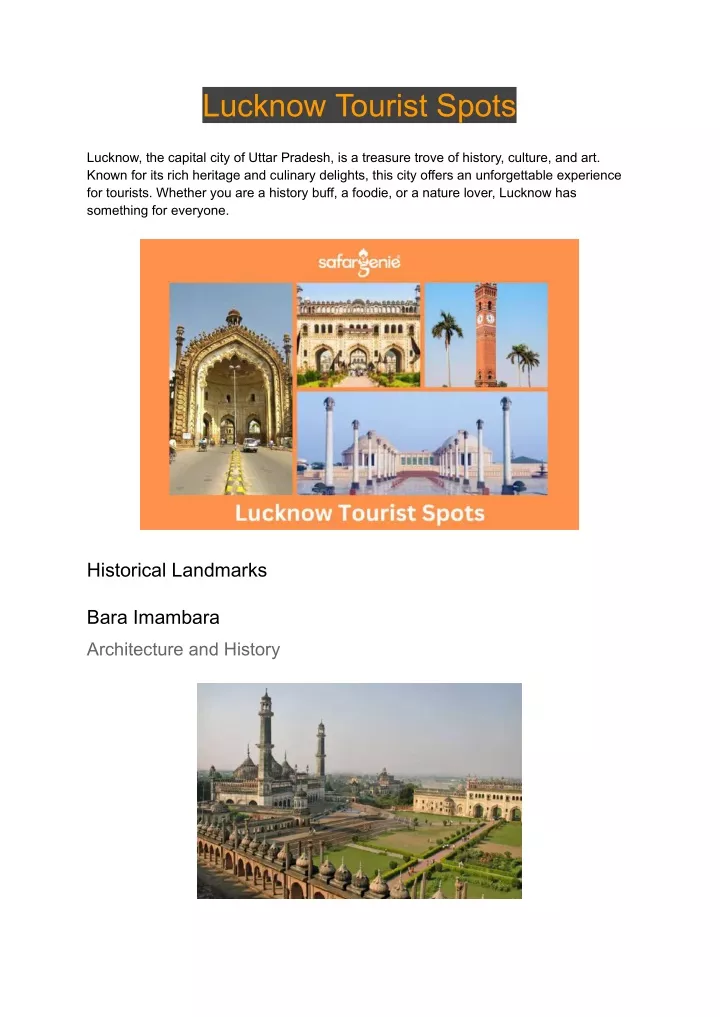 lucknow tourist spots