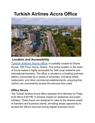 Turkish Airlines Accra Office