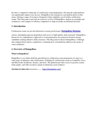 DumpsBoss Reviews Analyzed: Is It Reliable?