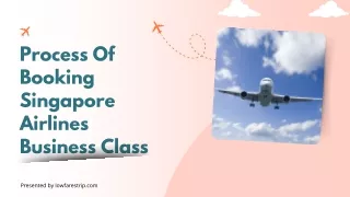 process of booking singapore airlines business