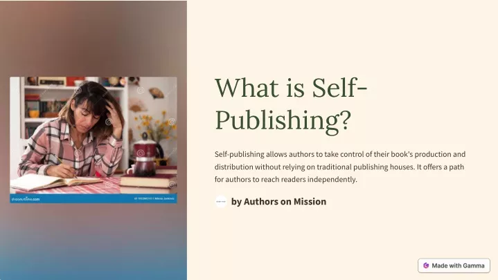 what is self publishing