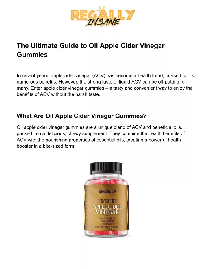 the ultimate guide to oil apple cider vinegar