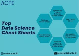Data Science Cheat Sheets - ACTE Technologies