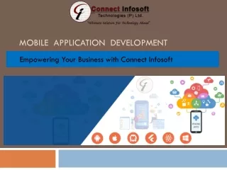 Mobile Application Development - Connect Infosoft