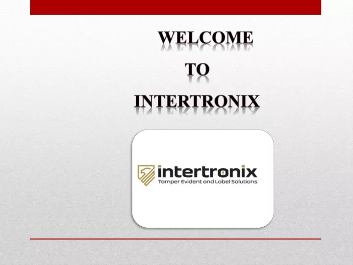 welcome to intertronix