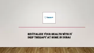 Revitalize Your Health with IV Drip Therapy at Home in Dubai