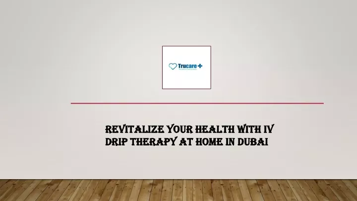 revitalize your health with iv drip therapy