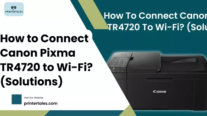 how to connect canon pixma tr4720