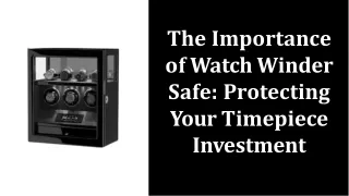 Watch Winder Safe