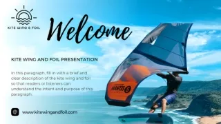 Kite wing and foil