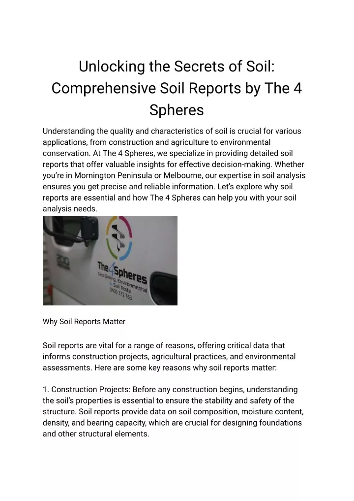 unlocking the secrets of soil comprehensive soil