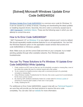 solved microsoft windows update error code