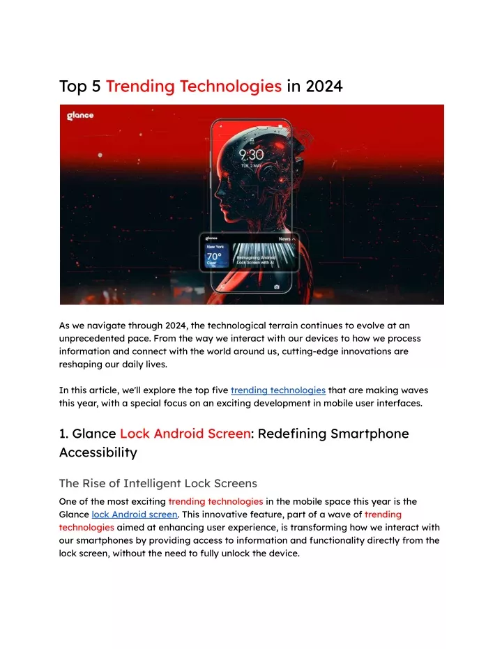 top 5 trending technologies in 2024