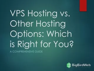 vps hosting vs other hosting options which
