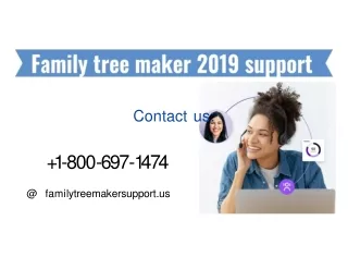 Family tree maker 2019 support.