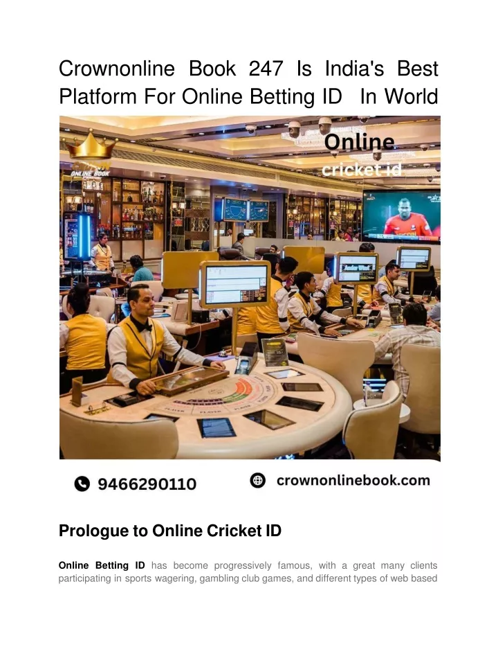 crownonline book 247 is india s best platform for online betting id in world