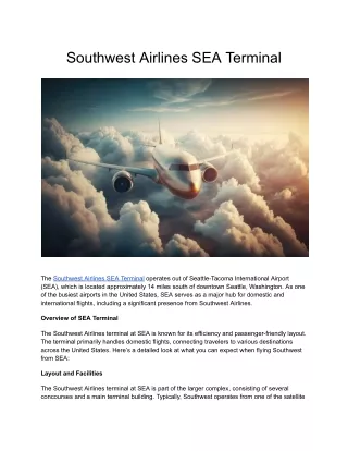 Southwest Airlines SEA Terminal