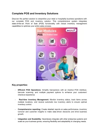 Complete POS and Inventory Solutions