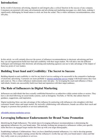 Structure Trust and Trustworthiness: The Power of Influencer Endorsements in Dig
