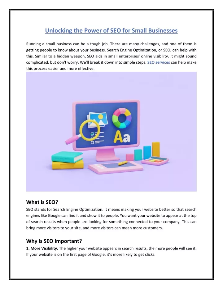 unlocking the power of seo for small businesses