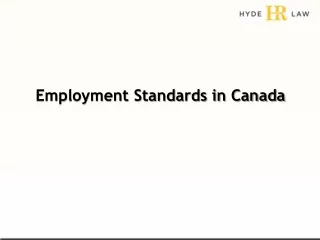 Employment Standards in Canada