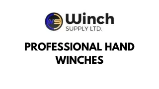 Professional Hand Winches