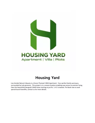 housing yard