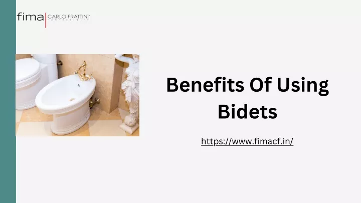 benefits of using bidets