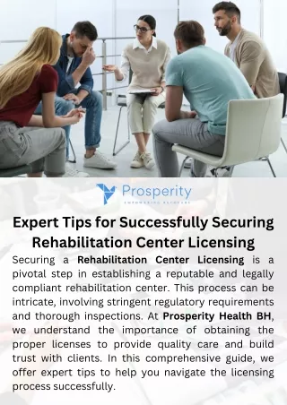 Expert Tips for Successfully Securing Rehabilitation Center Licensing