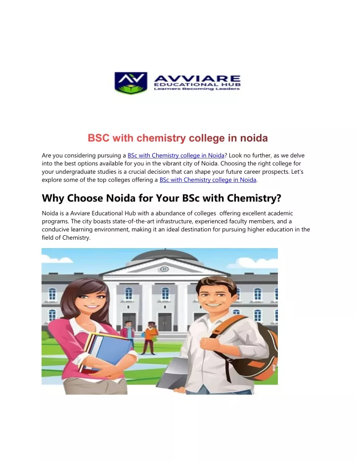 are you considering pursuing a bsc with chemistry