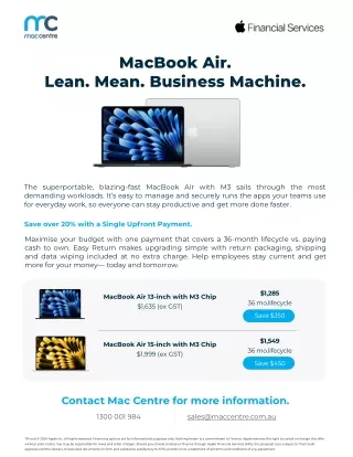 Mac Book Air | The Business Machine