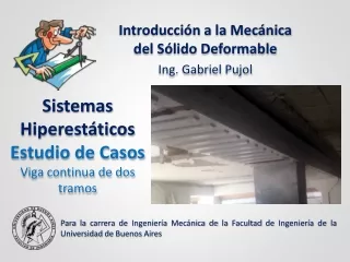 ESTUDIO DE CASOS - Hiperestáticos - Viga continua de dos tramos
