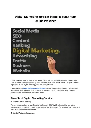 Digital Marketing Services in India_ Boost Your Online Presence