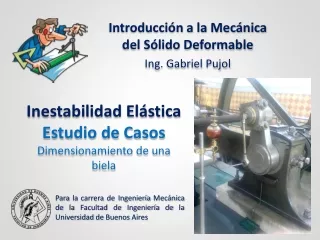 ESTUDIO DE CASOS - Inestabilidad Elástica - Dimensionamiento de una biela