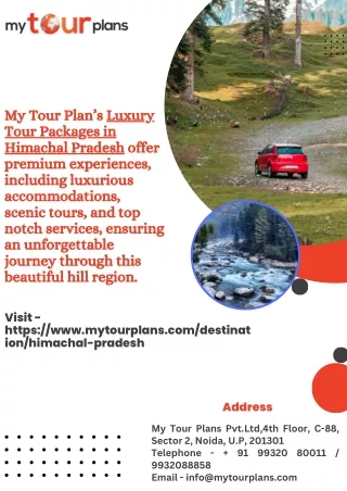 Luxury Tour Packages in Himachal Pradesh