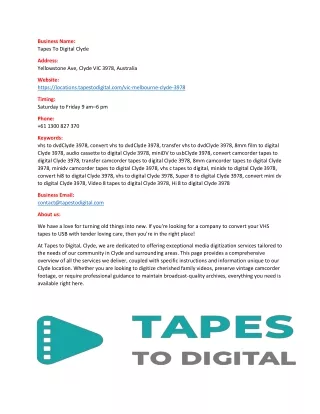 business name tapes to digital clyde