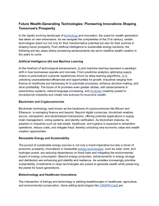 06. Future Wealth-Generating Technologies_ Pioneering Innovations Shaping Tomorrow's Prosperity